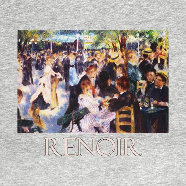 Dance at the Moulin de la Galette (1876) by Pierre-Auguste Renoir by Naves